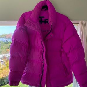 Aritzia pink puffer